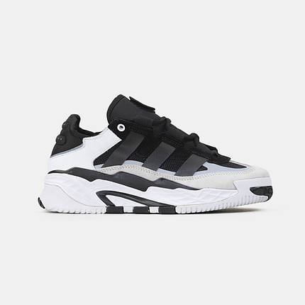 Кросівки Adidas Niteball White Black / Адідас Найтболл Білі з Чорним, фото 1