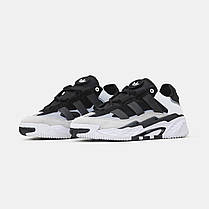 Кросівки Adidas Niteball White Black / Адідас Найтболл Білі з Чорним, фото 5
