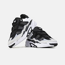 Кросівки Adidas Niteball White Black / Адідас Найтболл Білі з Чорним, фото 6
