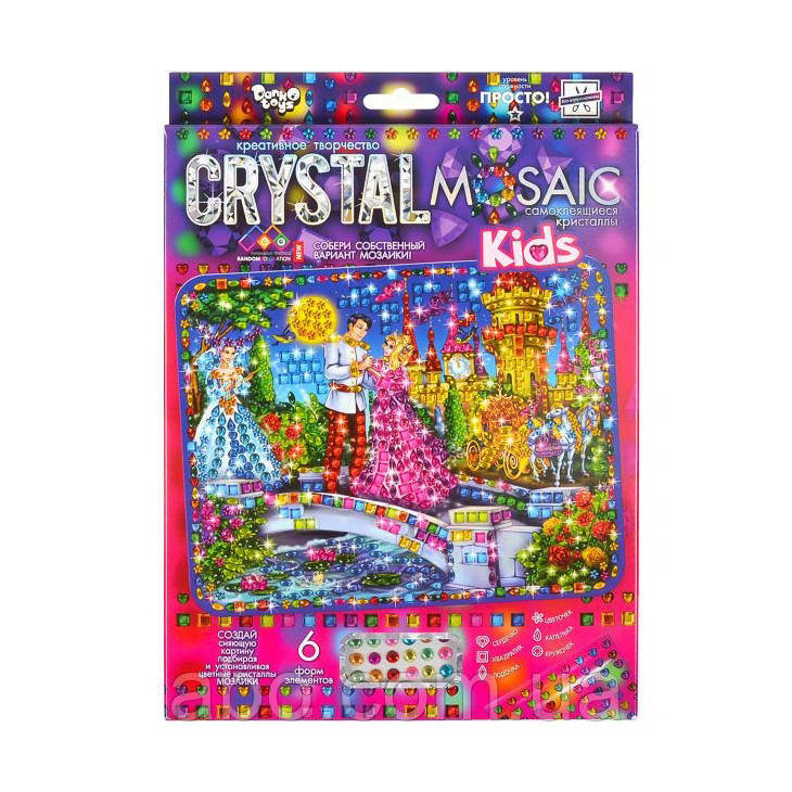 Набір креативної творчості "Kids Crystal Mosaic" CRMk-01-06, 6 форм елементів
