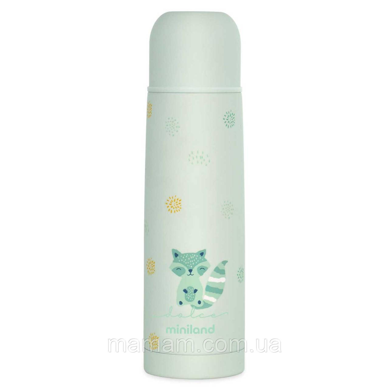 Дитячий термос Miniland Silky Thermos на 500 мл Dolce Mint, фото 1