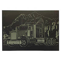 Гравюра А4 "Вантажівка-1" ГрА4-7з економ варіант в пакеті 29,7х21 см