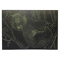 Гравюра А4 "Ведмідь" ГрА4-17з економ варіант в пакеті 29,7х21 см