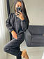 Теплий костюм у спортивному стилі вільні штани та кофта оверсайз (р. 42-52) 27KO3753, фото 2