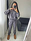 Теплий костюм у спортивному стилі вільні штани та кофта оверсайз (р. 42-52) 27KO3753, фото 7