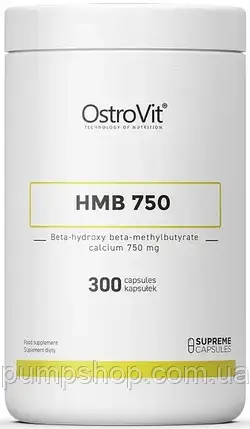 (уцінка термін по 11.24) Бета-гідрокси-бета-метилбутират (ГМБ) Ostrovit HMB 750 — 300 капс., фото 1