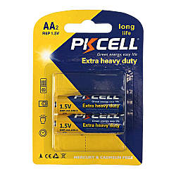 Батарейка PKCELL Extra Heavy Duty AA R6P 1.5V, 2 шт./блістер