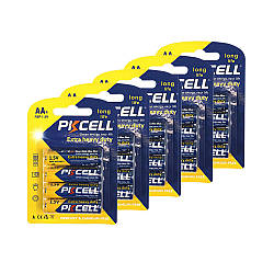 Комплект з 20 батарейок PKCELL Extra Heavy Duty AA R6P 1.5V по 4 шт./блістер