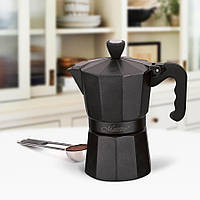 Кавоварка гейзерна еспресо Maestro MR-1666-3-BLACK  150 мл