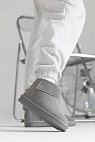 Зимові Жіночі Черевики UGG Classic Ultra Mini Grey / УГГ Класик Ультра Міні Сірі, фото 5