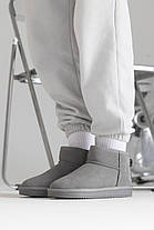 Зимові Жіночі Черевики UGG Classic Ultra Mini Grey / УГГ Класик Ультра Міні Сірі, фото 4