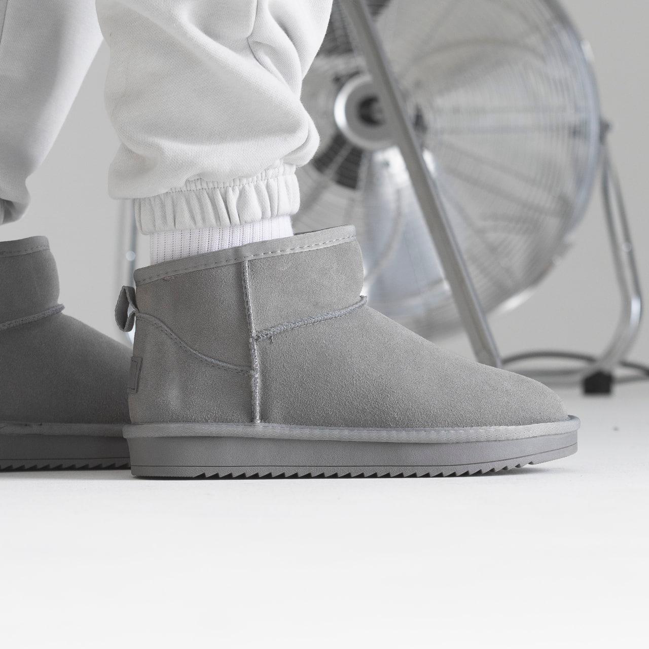 Зимові Жіночі Черевики UGG Classic Ultra Mini Grey / УГГ Класик Ультра Міні Сірі