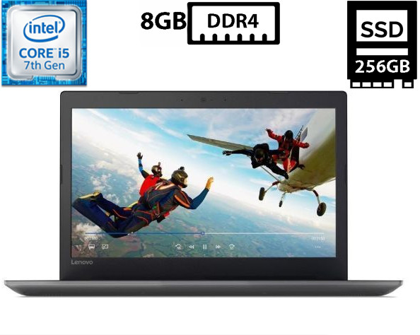 Ноутбук Lenovo IdeaPad 320-15IKB/15.6” TN 1920x1080/Core i5-7200U 2.50GHz/8GB DDR4/SSD 256GB/Intel HD Graphics 620/Камера Б/В