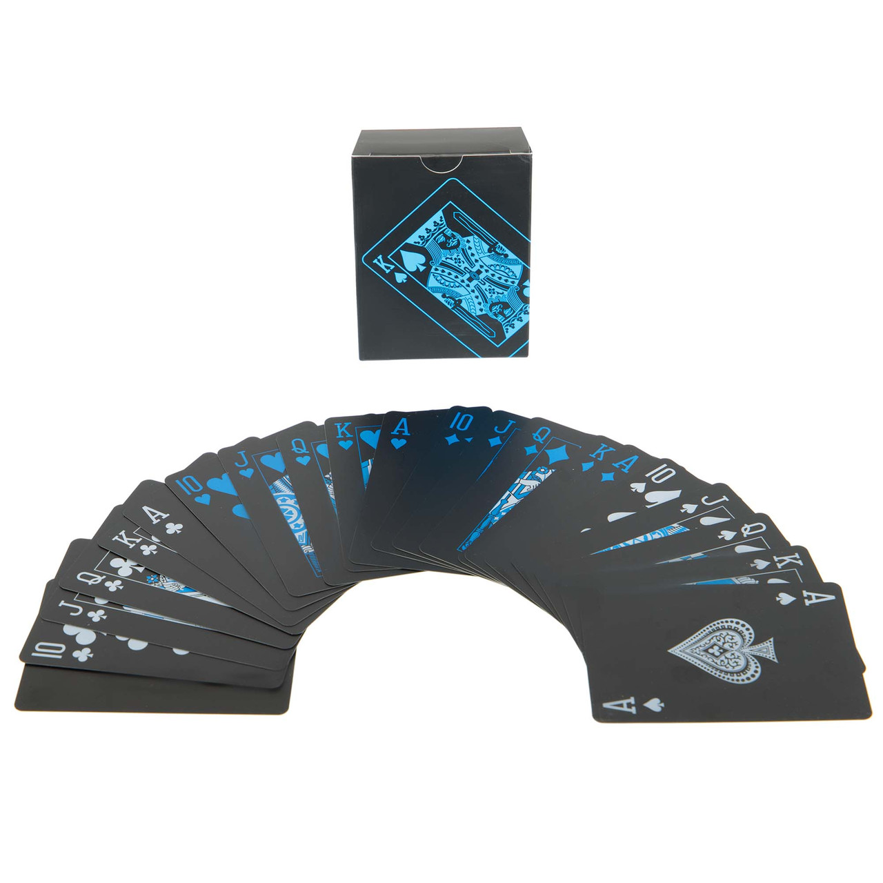 Карти гральні покерні чорні пластикові SP-Sport Poker 3466 54 карти Black