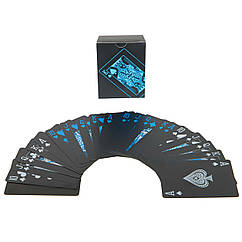 Карти гральні покерні чорні пластикові SP-Sport Poker 3466 54 карти Black