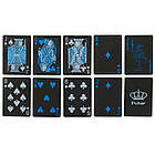 Карти гральні покерні чорні пластикові SP-Sport Poker 3466 54 карти Black, фото 3