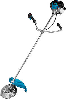 Потужний тример бензиновий 6 к.с. 4.5 кВт, 9500 об/хв, зріз волосінь 400мм, ніж 255 мм Crafter RT-7800