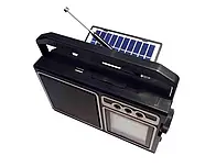 Переносний радіоприймач із сонячною панеллю та Bluetooth Golon RX-BT319S Портативне радіо на природу, фото 4