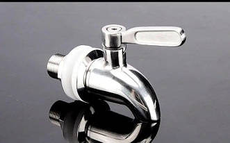 Кран з нержавіючої сталі для рукомийника, ємності  Літолан, Європласт, Консенсус, Пласт БАК