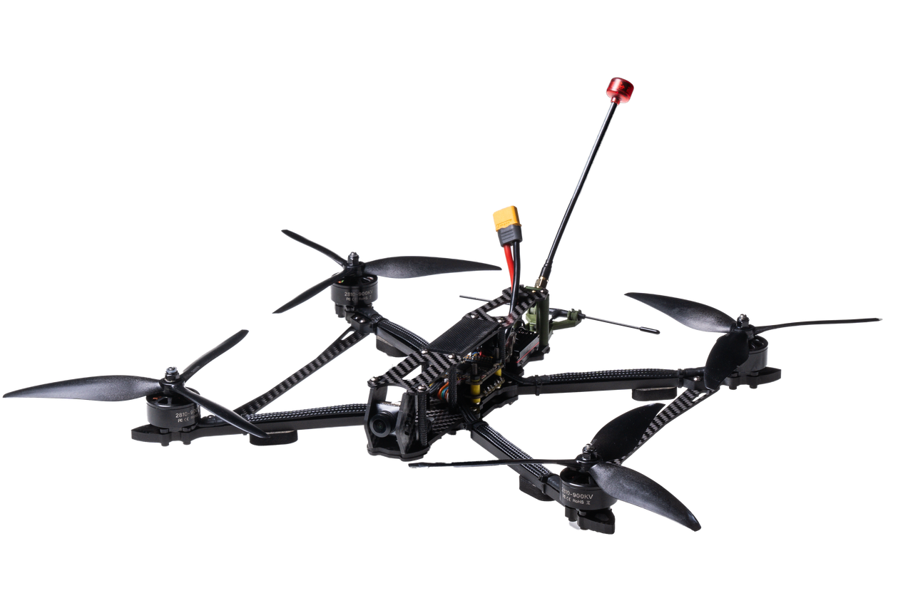 FPV дрон 8 дюймів "Варта" 2812 1100KV / аналог VTX 5.8G (2.5W) / ELRS 915MHz / 1200TVL (денна) без АКБ