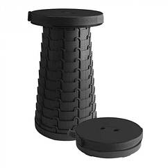 Розкладний стілець, складаний табурет Retractable Stool. Колір чорний PR-62