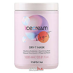 Зволожуюча маска для сухого, кучерявого та пошкодженого волосся Inebrya Ice Cream Dry-T Mask, 1000 мл