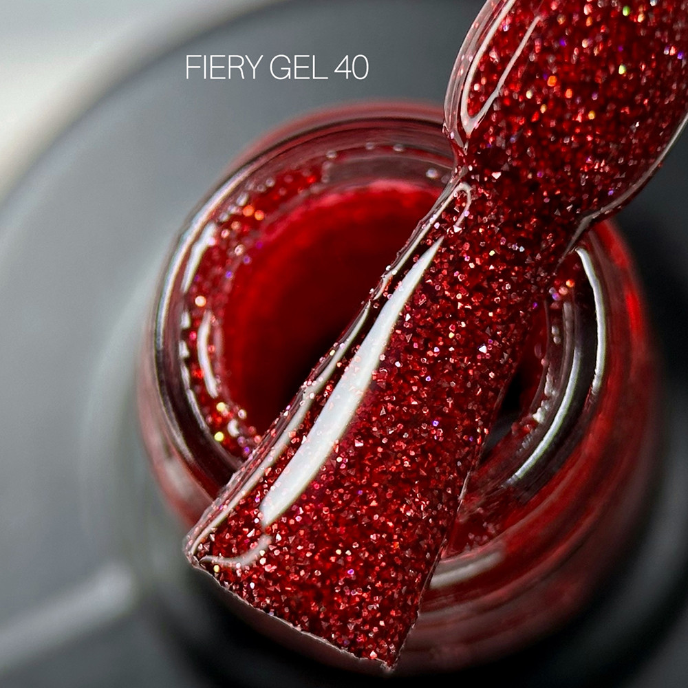 Гель лак для нігтів світловідбивний Saga Fiery Gel №40 8мл