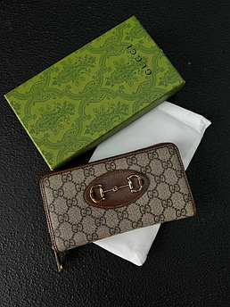 Гаманець жіночий шкіряний брендовий Gucci, черный, 19*10см 940007