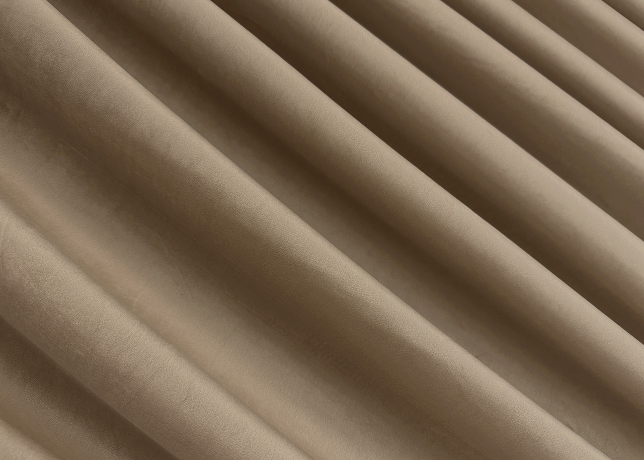 Шторна тканина оксамит (бархат), висота 3м. Колір бежевий. Код 1549ш, фото 1