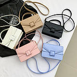 Жіноча сумка 2123 крос-боді біла на ремінці, фото 10