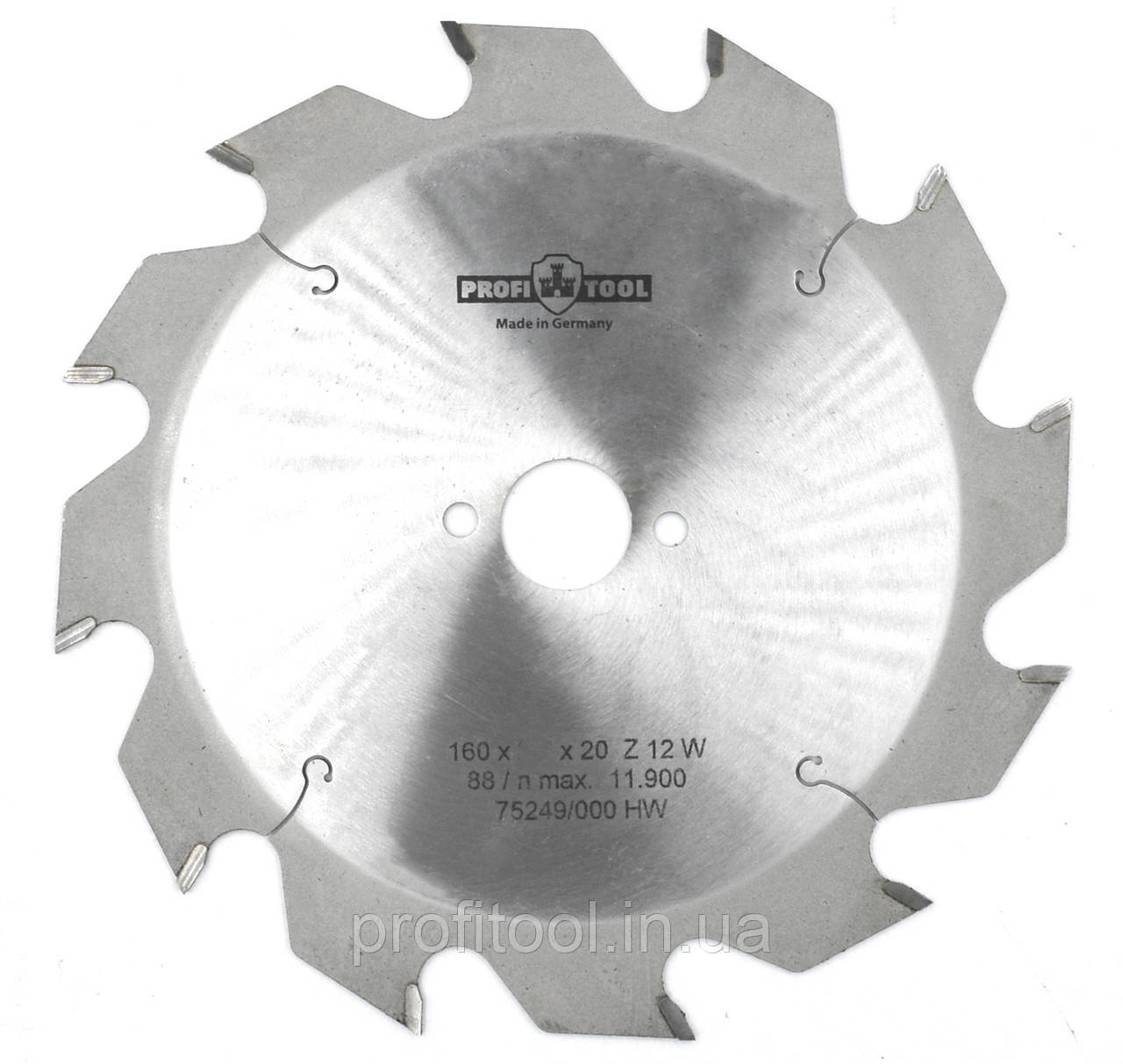 Диск пиляльний PROFITOOL - 160х2,6х1,8х20 мм Z=12, F (2116003)