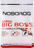 Високобілковий генер Nosorog Gainer BIG BOSS 1,5 кг ванільний крем