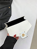 Жіноча сумка 2123 крос-боді біла на ремінці, фото 3
