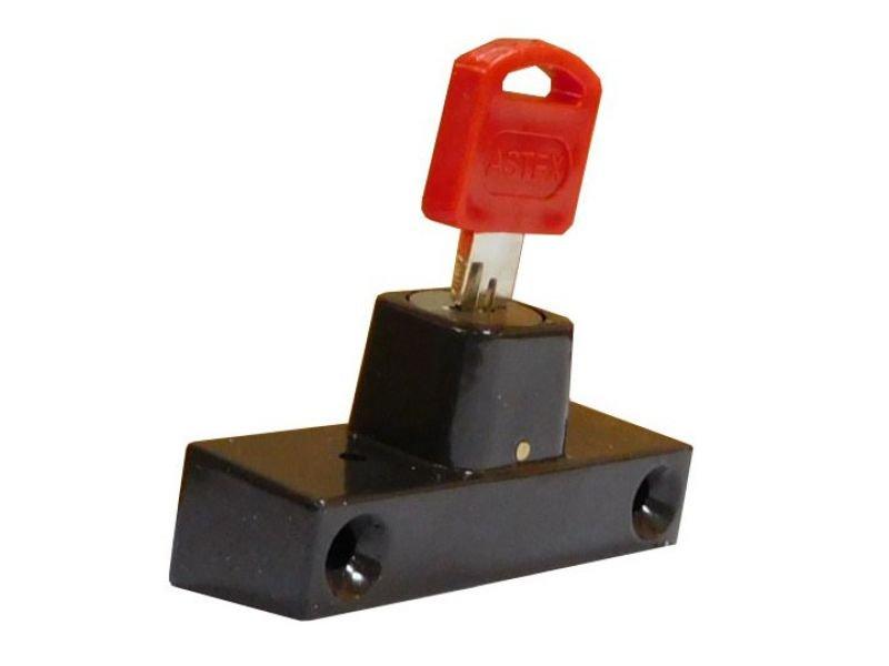 Замок безпеки з ключем WSL (білий, коричневий, чорний, антрацит)