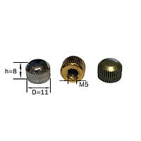 Декоративная гайка-шляпка (м-5) (Chrome) (Gold) (Bronze) (Black) (White) [ ШЛЯПКА, НАСЕЧКА ]