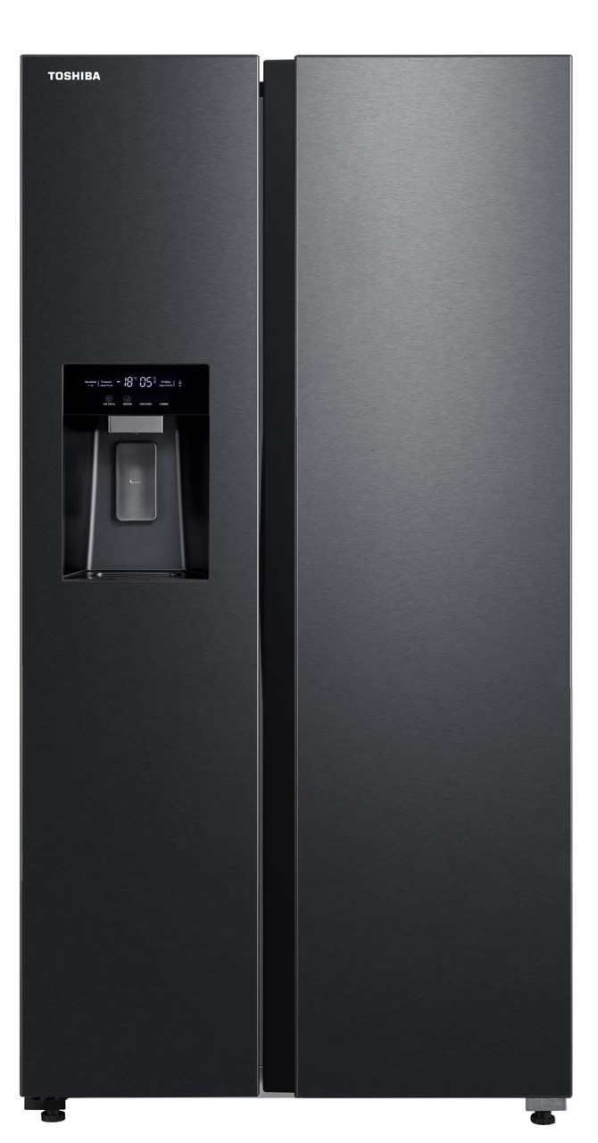 Холодильник Toshiba SBS GR-RS755WI-PMJ(05) 177,5cm Повний No Frost Чорний Нержавійка
