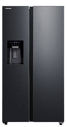 Холодильник Toshiba SBS GR-RS755WI-PMJ(05) 177,5cm Повний No Frost Чорний Нержавійка, фото 1
