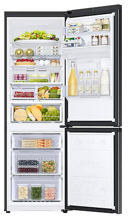 Холодильник Samsung RB34C635EBN Повний No Frost 185,3 см Дистриб'ютор води Чорний, фото 2