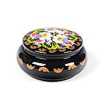 Скринька розписна ручної роботи в техніці Петриківський розпис Сапфір ШК-05 мал. 072