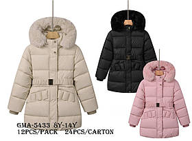 Утеплена куртка для дівчаток оптом, Glo-story, 8-14 рр., арт. GMA-5433