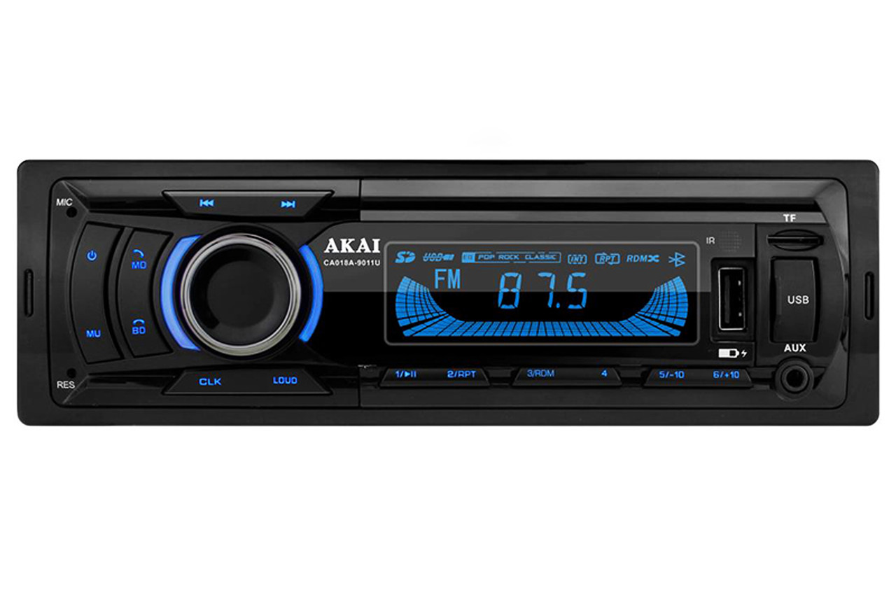 Автомагнітола "Akai" CA018A-9011U RGB BT/USB+USB Charge/MicroSD/ISO/ПДУ, фото 1