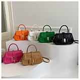 Жіноча сумка 8404 крос-боді чорна на ремінці, фото 7