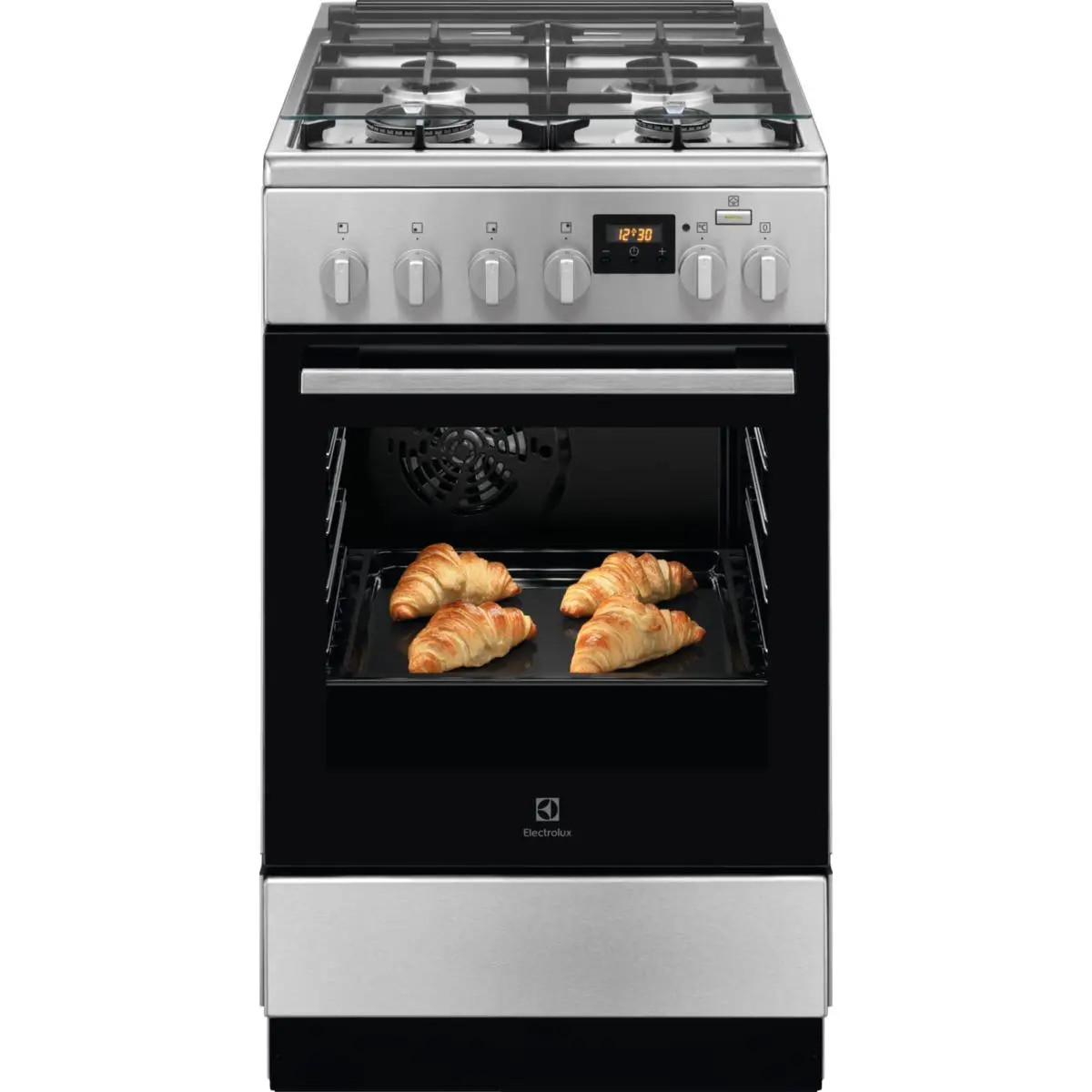 Газово-електрична кухонна плита Electrolux LKK564200X Парова духовка Конвекція