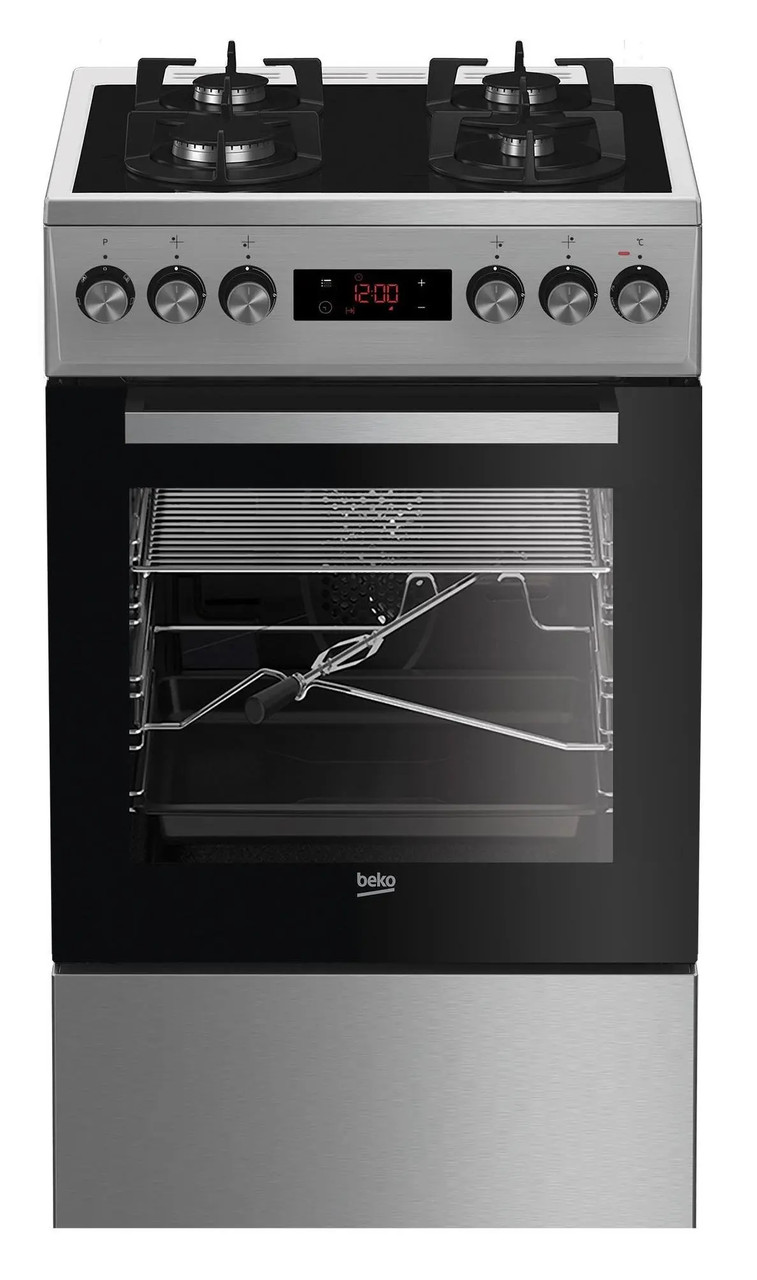 Газово-електрична кухня Beko FSMT55330DXDS Конвекція Вертілля