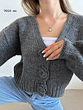 Вільний кардиган з трояндами 7010 со, фото 7