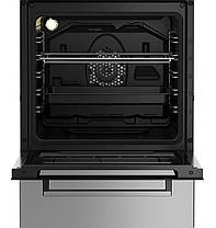 Газово-електрична плита Beko FSMT52336DXDS Термовентиляція Вертел, фото 4