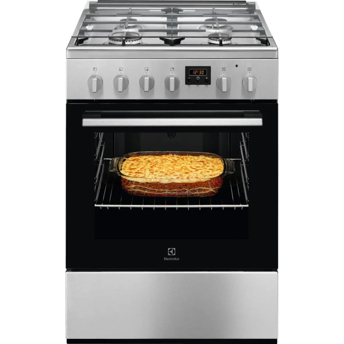 Газово-електрична плита Electrolux LKK640201X з конвекцією