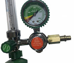 Y-006М(DIN) Зволожувач кисню "Медик" з флуометром і манометром, фото 4