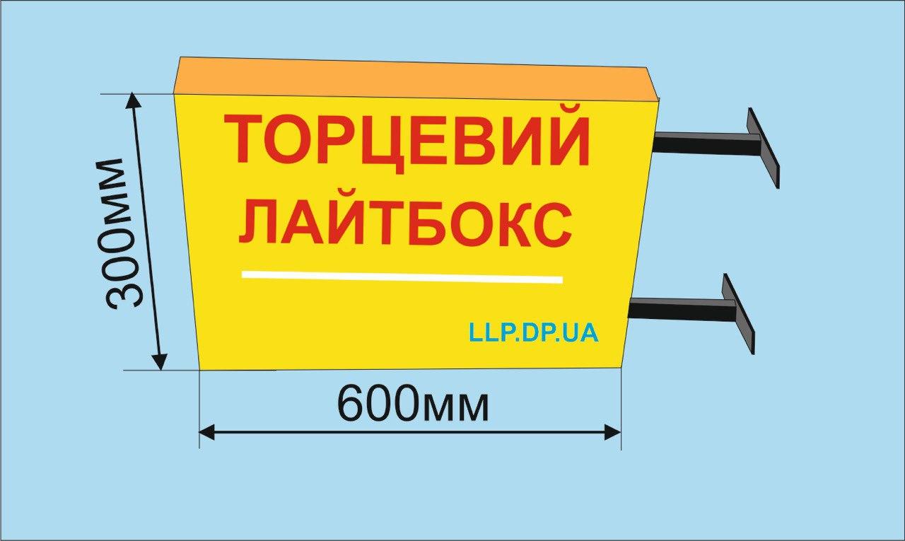 Торцевий лайтбокс 600х300 мм