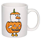 Чашка з друком "Helloween Duck" 330мл (колір білий) (20866), фото 2
